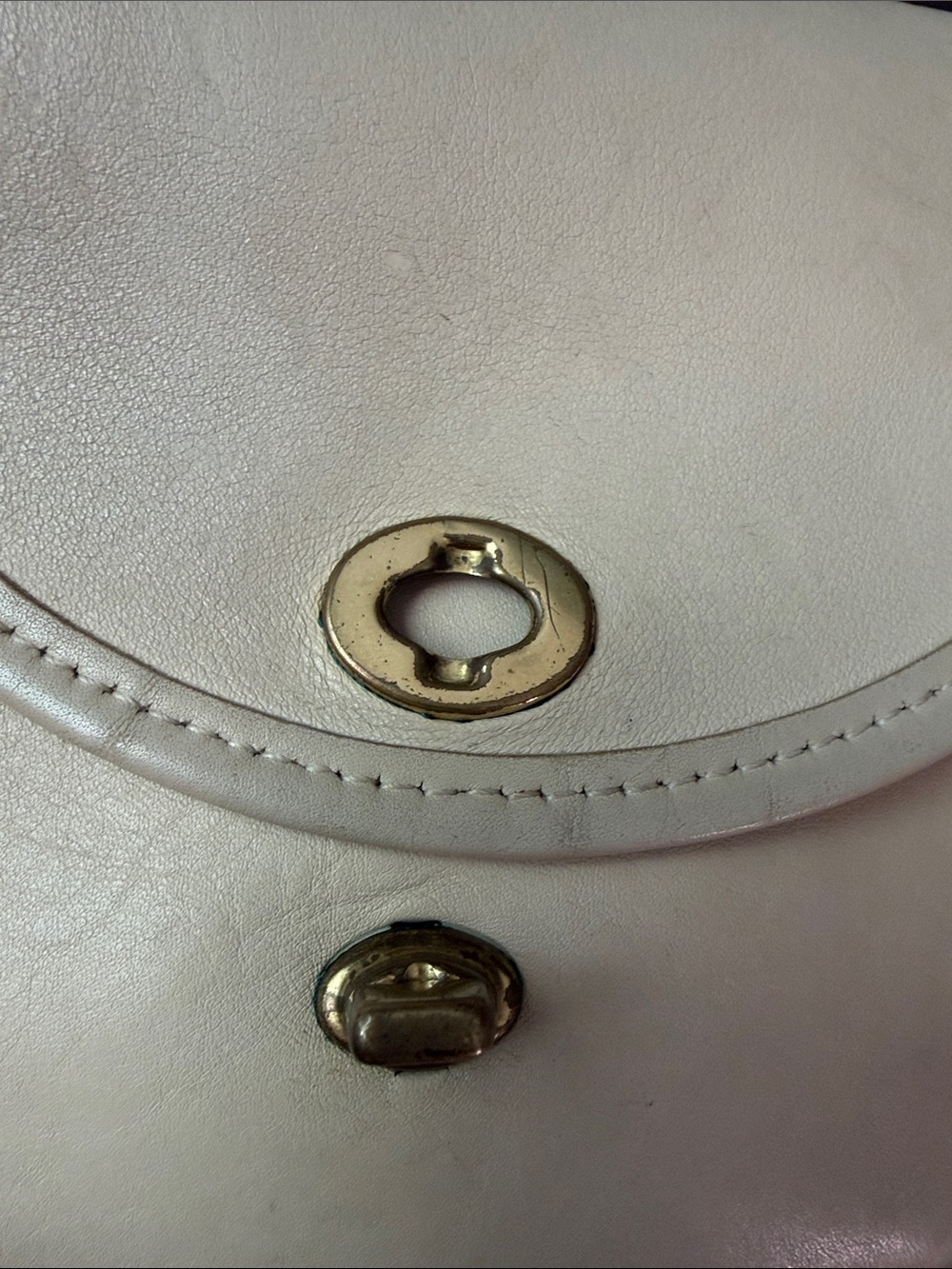 Vintage Coach Watson Bag 9981 Bone Cream - Picture 11 of 15